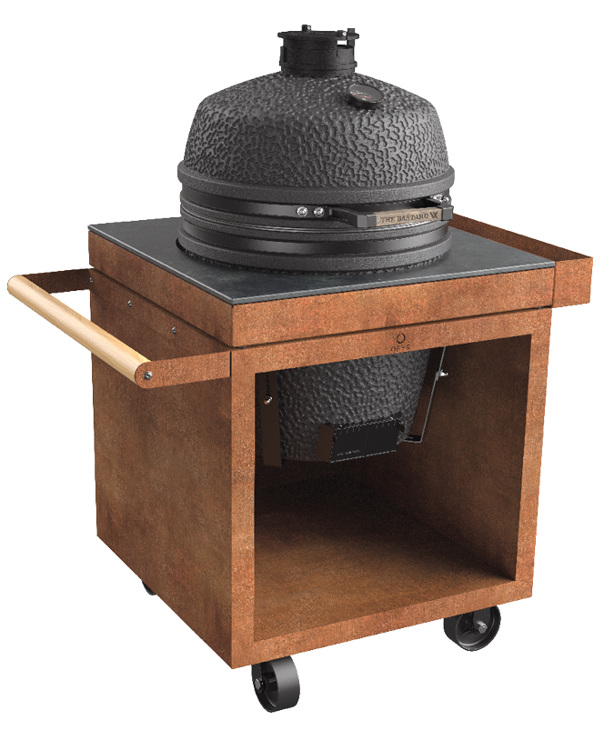 OFYR Kamado Tisch Corten 75 PRO+ Corten Ceramic Platte & Bastard VX Large Kamado O-K-T-75-PRO+-CCD- BX102