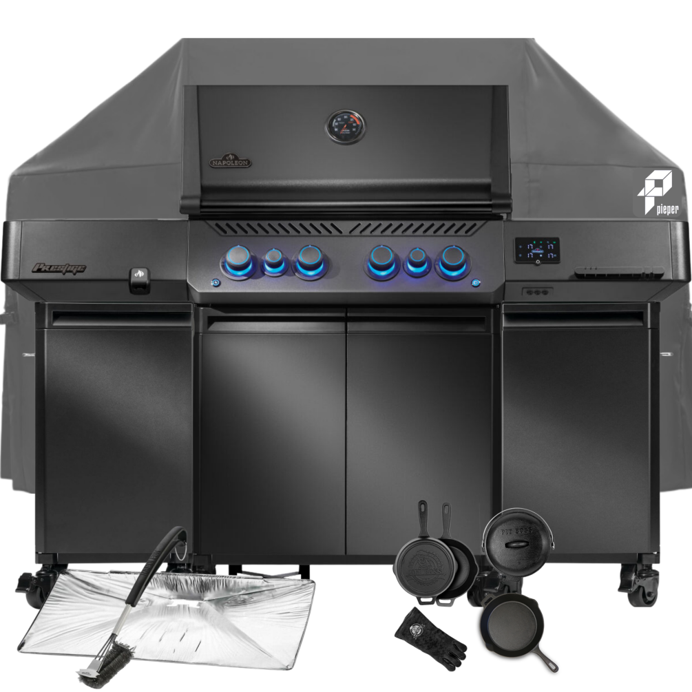 Napoleon SET Gasgrill Phantom, Prestige 500, Connected inkl. Schrank Set + Zubehör P500VXRSIBPK-DE-PHM SET1