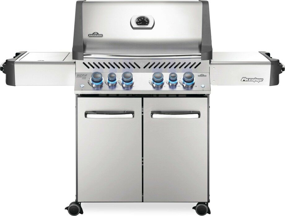 Napoleon Gasgrill Prestige 500 Edelstahl mit SIZZLE ZONE inkl Abdeckhaube P500RSIBPSS-3-DE