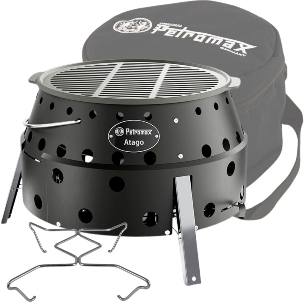 Petromax SET Atago Outdoor Kocher Black inkl. Gussrost Mod.2026 ATAGO-BLACK