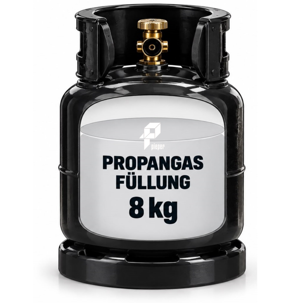 Pieper 8 kg Propangas Gasflaschenfüllung ( Nur Abholung) 8KG Füllung/ 39586