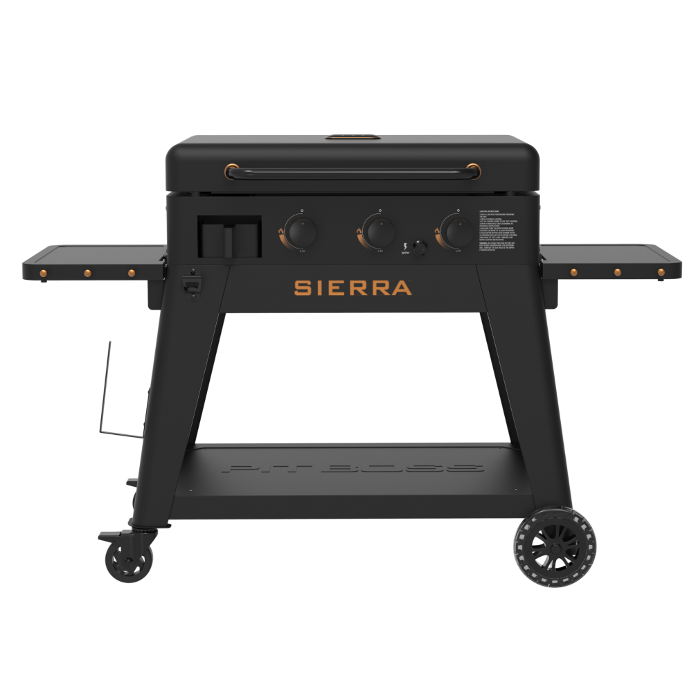 Pit Boss Onyx Gas Plancha /- Griddle 3 Sierra Black inkl. Abdeckhaube 11200
