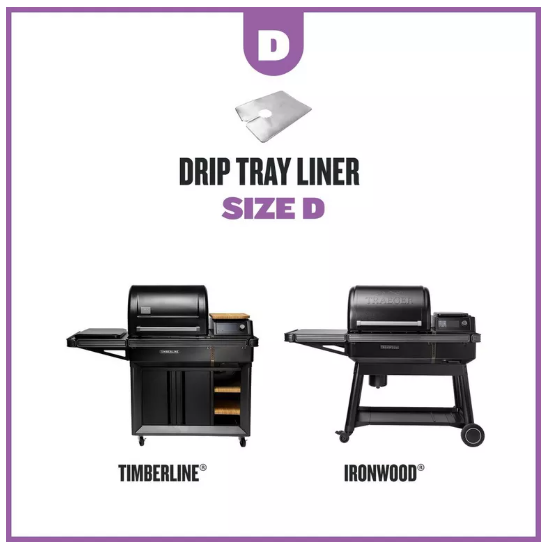 Traeger Tropfschalen-Einlagen (Ironwood, Timberline) 8er Pack Größe:D BAC606