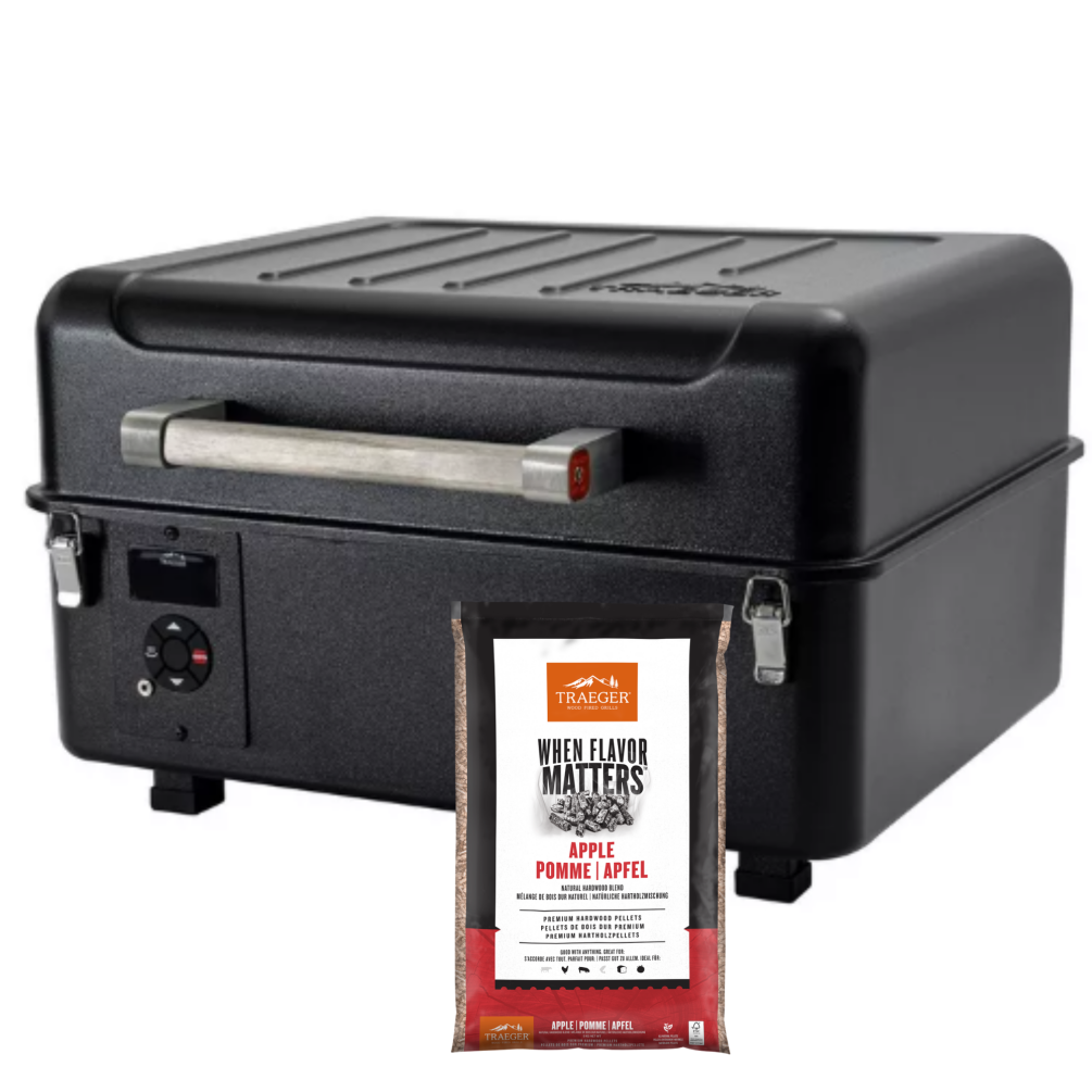 Traeger Pelletgrill Ranger inkl. Gussplatte & 9 kg Pellets  TFT18KLDE