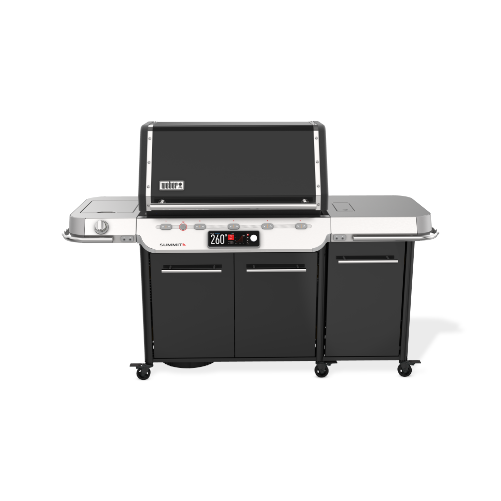 Weber Gasgrill Smart Summit FS38X Smart Grill - Black inkl. Plancha- Set 1500093