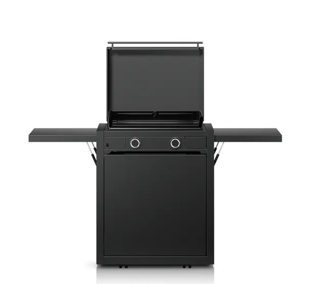 WMF Edition One Plancha-Set mit Wagen, 60 cm, Gas inkl.Abdeckhaube 0425930071
