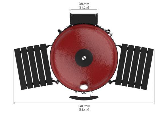 Kamado Joe Keramikgrill Big Joe III mit Untergestell & 9 Big Block Kohle