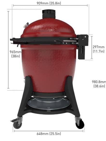 Kamado Joe Keramikgrill Big Joe III mit Untergestell & 9 Big Block Kohle