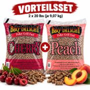 Vorteilsset Hartholz Pellets Kirsche & Pfirsich 18 kg