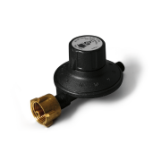 Enders Gasdruckregler schwarz, 30 - 50 mbar, mit verstellbarem Ausgangsdruck