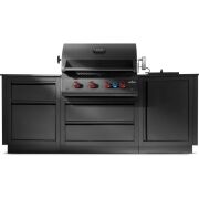 Napoleon Gagsgrillküche OASIS 106 Bundle, 32-Zoll Einbaugrill 700er-Serie Mattschwarz