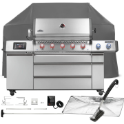 Napoleon Gasgrill SET Prestige Pro 665 Connected inkl. Drehspieß, Abdeckhaube + Zubehör Mod. 2026