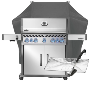 Napoleon SET Gasgrill Rogue PRO-S 625 Edelstahl - mit SIZZLE ZONE & Heckbrenner