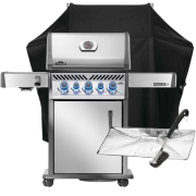 Napoleon SET Rogue PRO-S 425 Edelstahl, mit Edelstahl Rosten, Infrarot-Seiten- & Heckbrenner