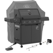 Rösle Smart Gasgrill Epicflame Pro 4 Mod.2026 inkl. Abdeckhaube, Drehspieß & Bürste