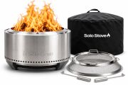 Solo Stove SET Edelstahl Feuerschale Summit 24 inkl. Abdeckhaube & Funkenschutz