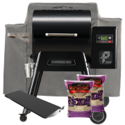 Traeger Pelletgrill  Ironwood 650 inkl. Frontablage+ Abdeckhaube & 9 Kg Pellets