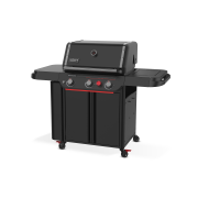 Weber Gasgrill Genesis E-330WR, Stealth Edition, inklusive Drehspieß