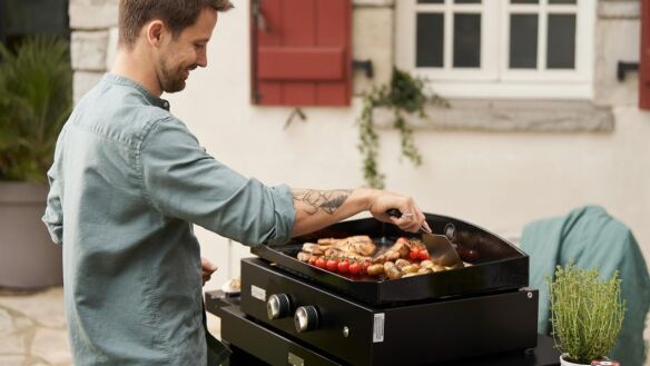 Le Marquier Pure Edition Gas Plancha + Outdoor Unterschrank black