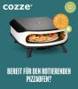 Cozze Gas Pizzaofen 17 mit Drehteller inkl. Hitzeschutz & Anschlußset