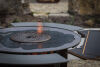 Moesta Feuerplattengrill  Bandit 2.0 FirePlace inkl. 2 x Ablagebretter grau/-oben + Sizzle Rost & Burgerpresse
