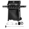 Napoleon Gasgrill Freestyle PRO 425, Schwarz mit Sizzle Zone inkl. Drehspiess