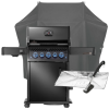 Napoleon SET Gasgrill  Phantom Rogue PRO-S 425 - mit SIZZLE ZONE & Heckbrenner - Edelstahlrosten, Mattschwarz