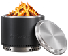 Solo Stove Edelstahl Feuerschale Bonfire mit Standfuß 2.0 Ash Ø 49,5 cm inkl. Deckel + Anzünder