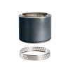 Solo Stove Edelstahl Feuerschale Bonfire mit Standfuß 2.0 Gunmetal Metallic Ø 49,5 cm inkl. Anzünder