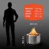 Solo Stove Edelstahl Feuerschale Summit 19,5 Zoll