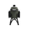 BSTRD. Pro Large Complete Keramikgrill  -  Alpine Green inkl. Abdeckhaube, BBQ Buch & Holzkohle