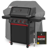 Weber Gasgrill SET Spirit E-425C Stealth Edition