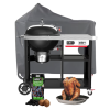 Weber Holzkohlegrill SET Performer Premium Ø 57cm smart inkl. Abdeckhaube, Kohle, Buch & Geflügelhalter