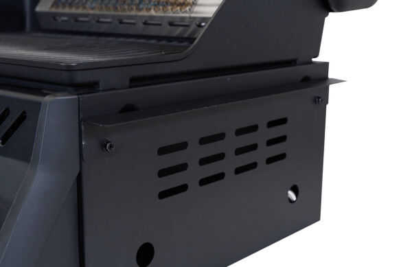 Napoleon Einbau/- Built-In Gasgrill 300 Series Mattschwarz mit Untergestell, Abdeckhaube & Drehspieß