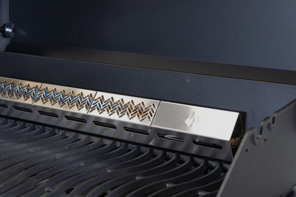 Napoleon Einbau/- Built-In Gasgrill 300 Series Mattschwarz mit Untergestell, Abdeckhaube & Drehspieß