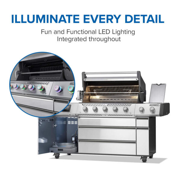 Napoleon Gasgrill SET Prestige Pro 665 Connected inkl. Drehspieß, Abdeckhaube + Zubehör Mod. 2026