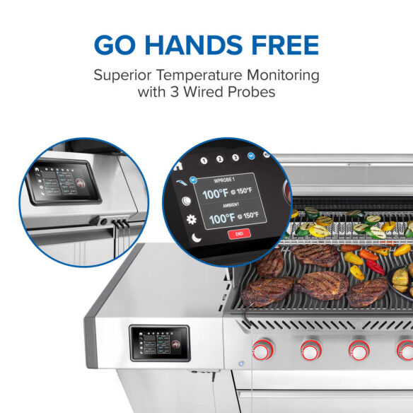 Napoleon Gasgrill SET Prestige Pro 665 Connected inkl. Drehspieß, Abdeckhaube + Zubehör Mod. 2026