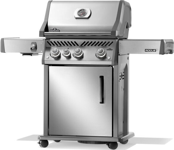 Napoleon Gasgrill Rogue PRO 425 SIB Edelstahl mit Infrarot-Seitenbrenner SIZZLE ZONE
