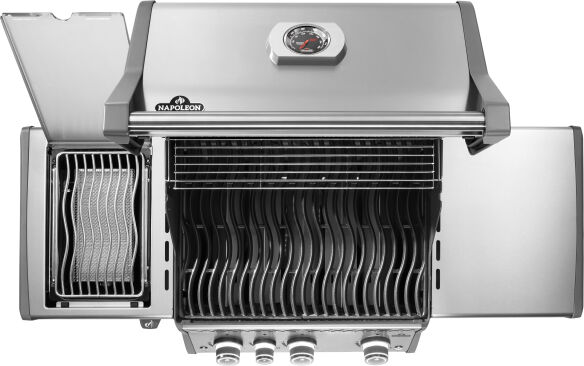 Napoleon Gasgrill Rogue PRO 425 SIB Edelstahl mit Infrarot-Seitenbrenner SIZZLE ZONE