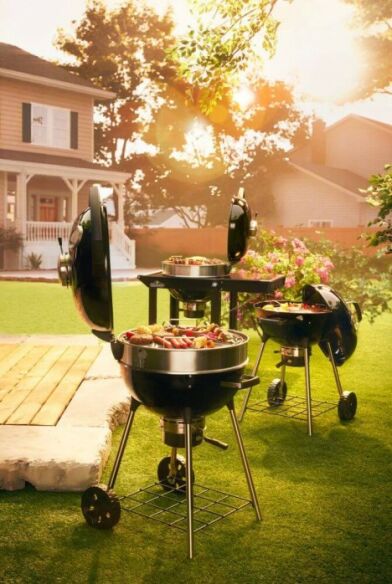 Napoleon Holzkohlegrill PRO22 Ø 57cm Schwarz inkl. Anzündset + Grillkohle
