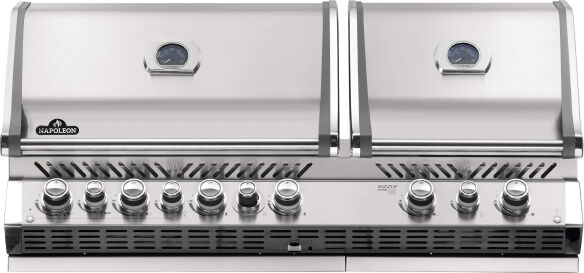 Napoleon Prestige Pro 825-3 Edelstahl Einbaugrill Gas - inkl. Drehspieß - Modell 2025
