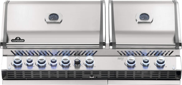 Napoleon Prestige Pro 825-3 Edelstahl Einbaugrill Gas - inkl. Drehspieß - Modell 2025