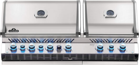 Napoleon Prestige Pro 825-3 Edelstahl Einbaugrill Gas - inkl. Drehspieß - Modell 2025