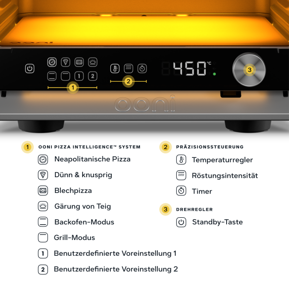 Ooni Volt 2 Elektro Pizzaofen, Dark Grey 230V