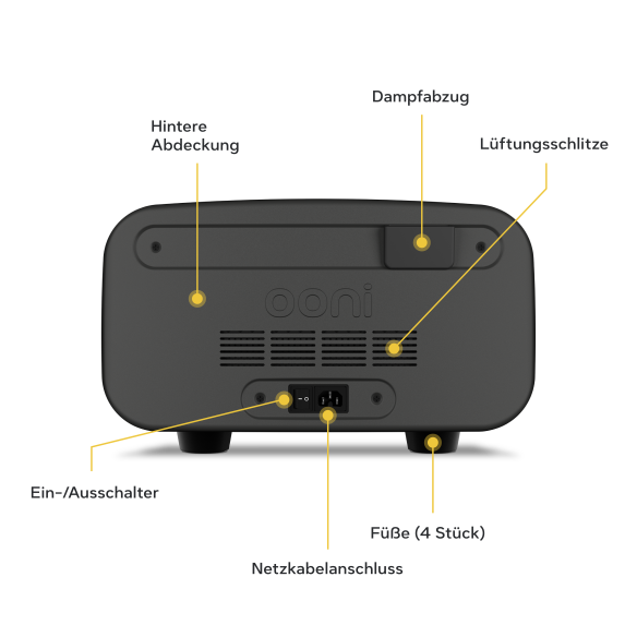 Ooni Volt 2 Elektro Pizzaofen, Dark Grey 230V