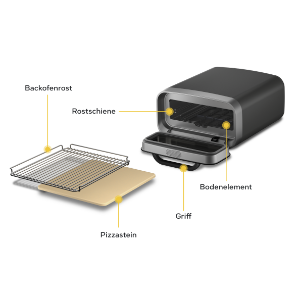 Ooni Volt 2 Elektro Pizzaofen, Dark Grey 230V