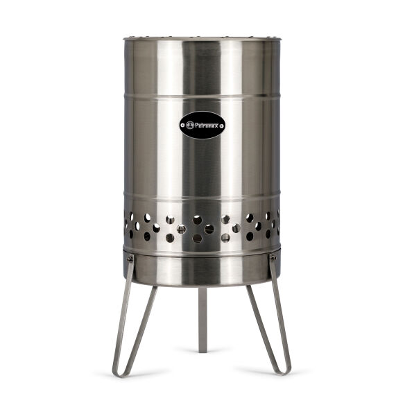 Petronax Feuertonne Pyron + Grillplatte + Abdeckhaube Set
