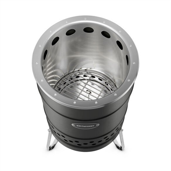 Petromax SET Pyron Black Edelstahl Feuertonne  & Anzünder 