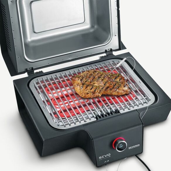 SEVERIN Elektrogrill SEVO Smart Control GT 3.000 W inkl. Abdeckhaube Mod.2024