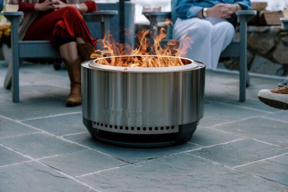 Solo Stove SET Edelstahl Feuerschale Summit 24 inkl. Abdeckhaube & Deckel